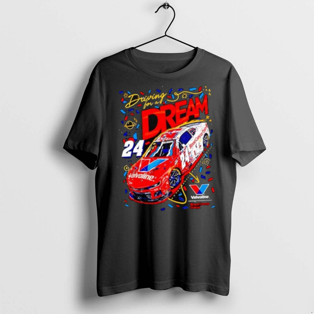 William Byron Driving For A Dream No 24 Chevrolet Zl1 - Adult & Kids T-Shirts, Sweatshirts & Hoodies apparel design preview 1