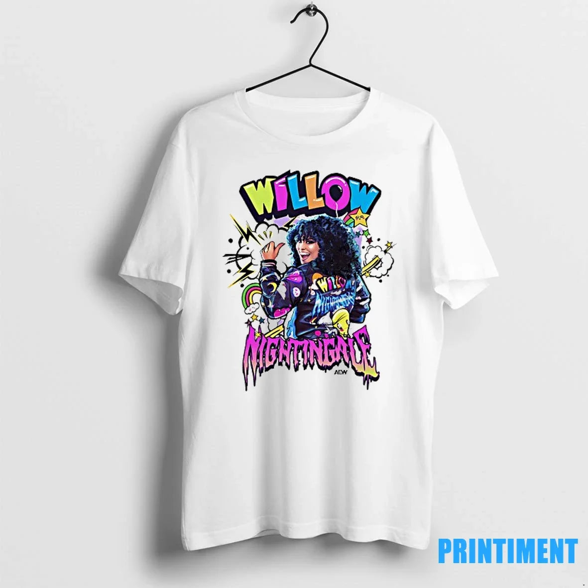Willow Nightingale Aew The Babe With Power Sweater - Adult & Kids T-Shirts, Sweatshirts & Hoodies apparel design preview 1