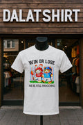 Win Or Lose We're Still Smooching Rabbit And Cat - Adult & Kids T-Shirts, Sweatshirts & Hoodies apparel design preview 1