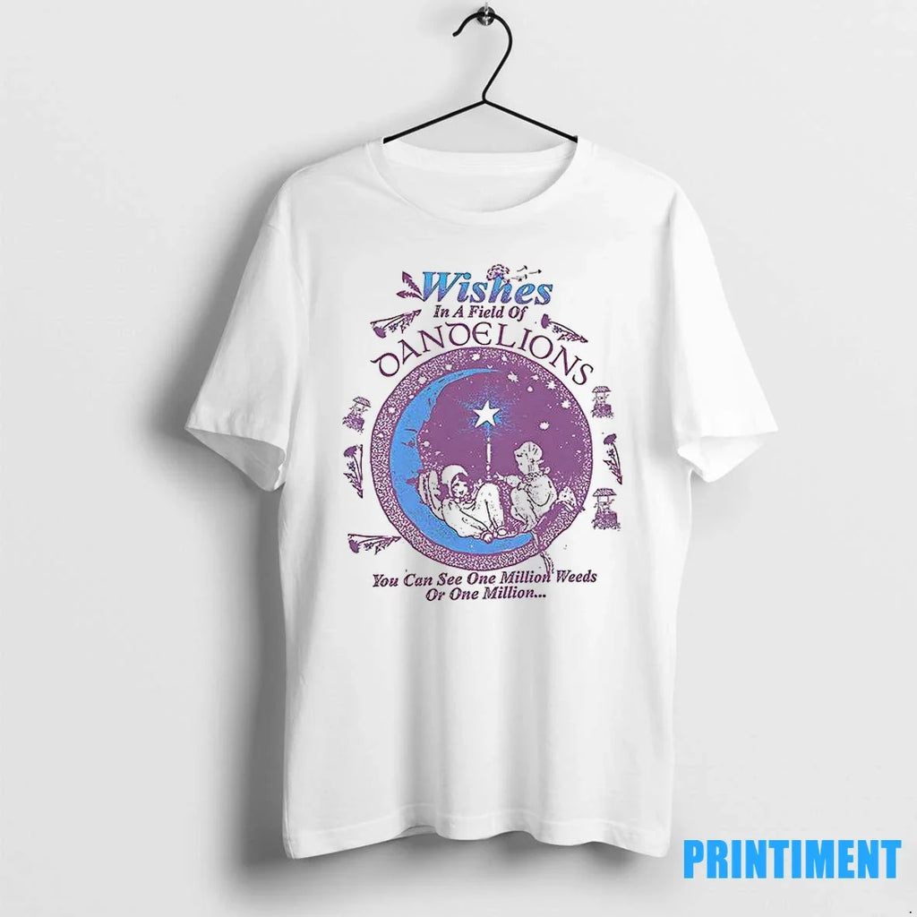 Wishes In A Field Of Dandelions You Can See One - Adult & Kids T-Shirts, Sweatshirts & Hoodies apparel design preview 1