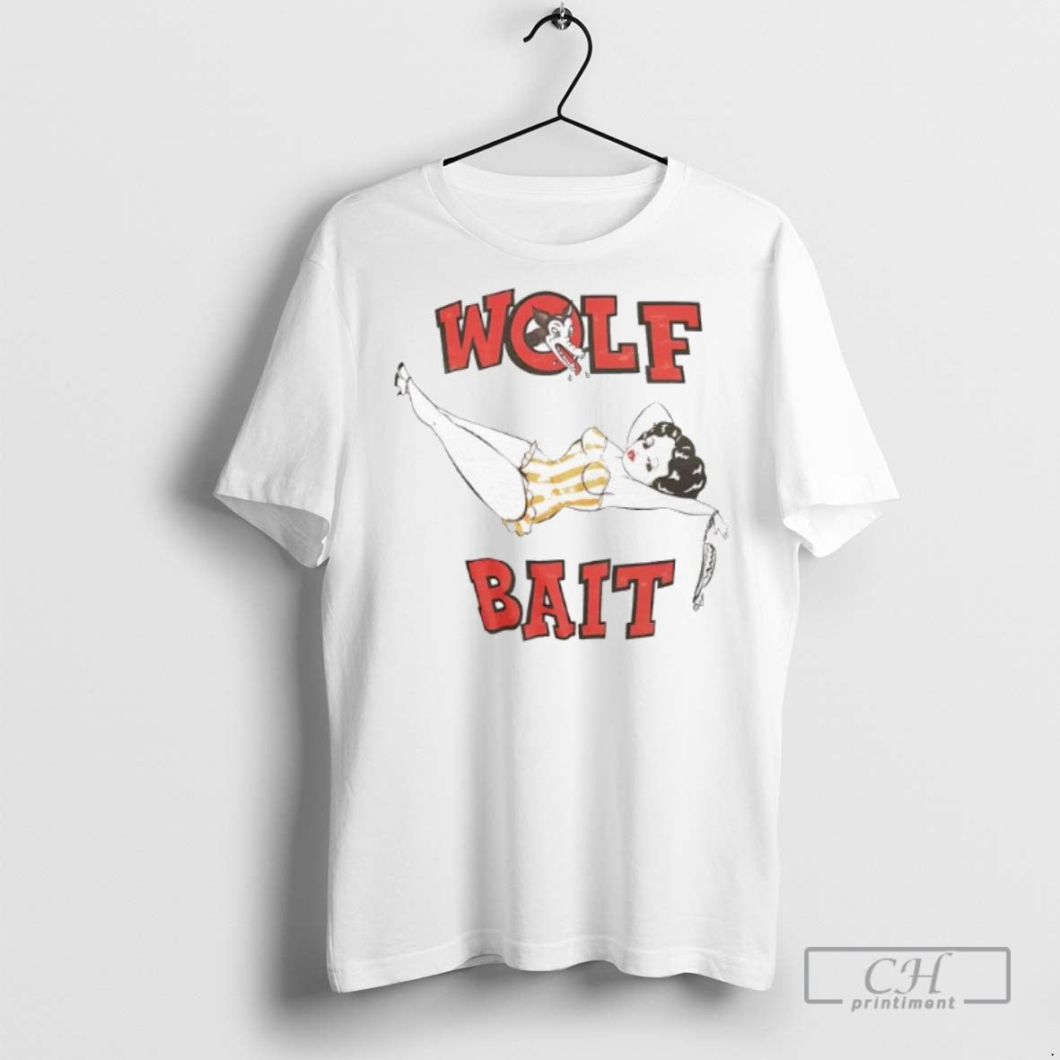 Wolf Bait Boop - Adult & Kids T-Shirts, Sweatshirts & Hoodies apparel design preview 1