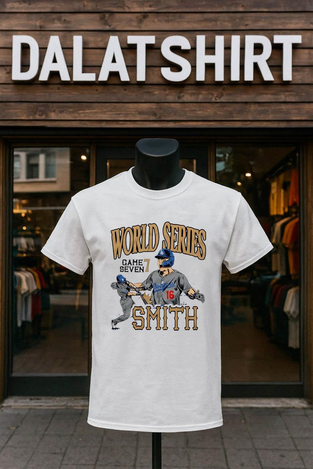 World Series Game Seven 7 Smith Los Angeles Dodgers - Adult & Kids T-Shirts, Sweatshirts & Hoodies apparel design preview 1
