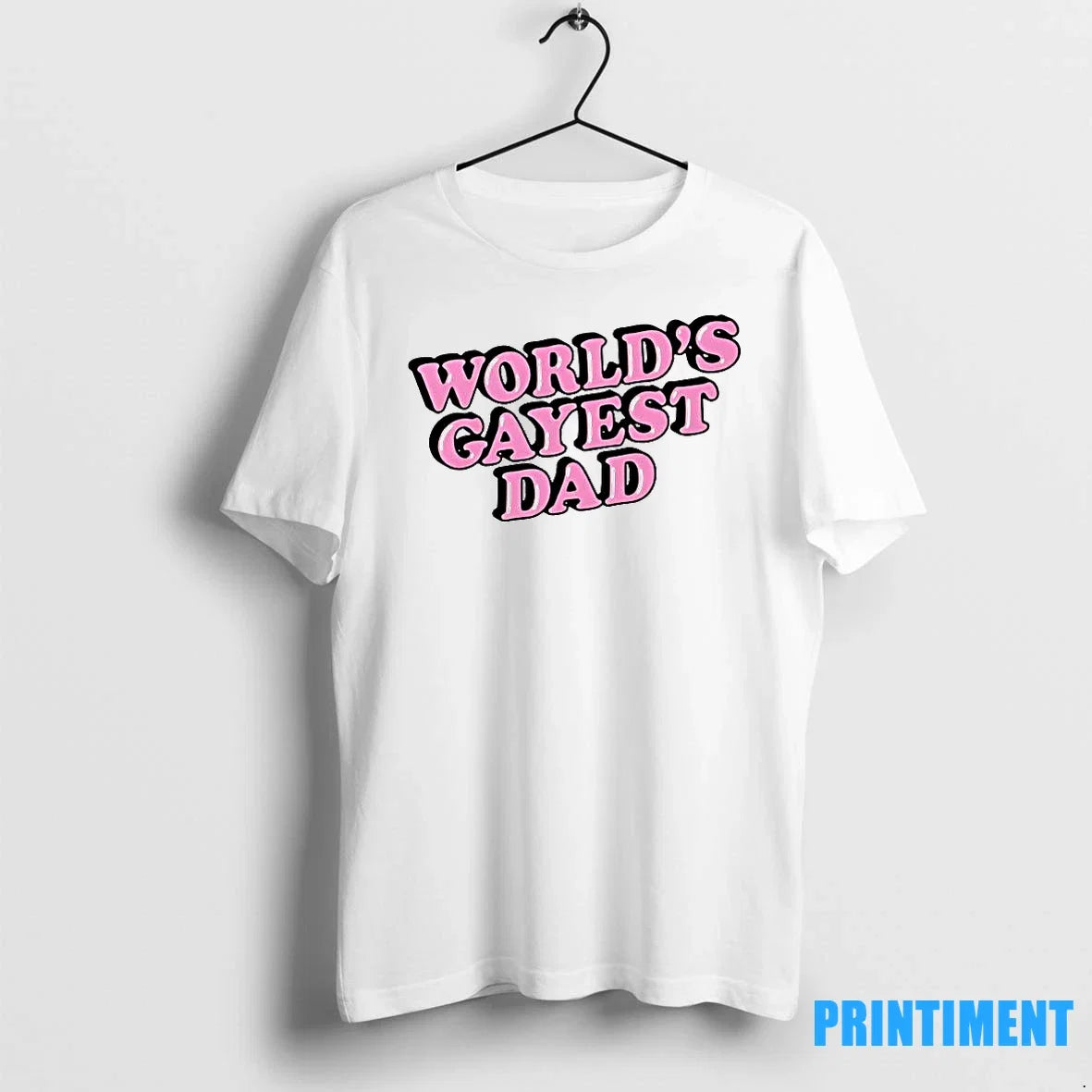 Worlds Gayest Dad Text Sweater - Adult & Kids T-Shirts, Sweatshirts & Hoodies apparel design preview 1