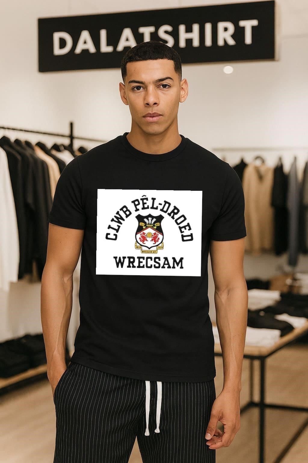 Wrecsam Clwb Pel Droed Afc Crest 1864 - Adult & Kids T-Shirts, Sweatshirts & Hoodies apparel design preview 1
