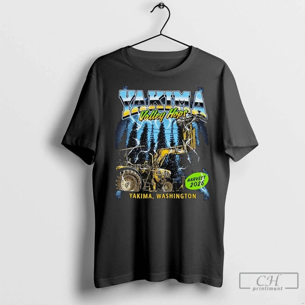 Yakima Valley Hops Harvest 2025 Long Sleve - Adult & Kids T-Shirts, Sweatshirts & Hoodies apparel design preview 1