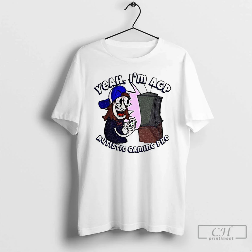 Yeah Im Agp Autistic Gaming Pro Cartoon - Adult & Kids T-Shirts, Sweatshirts & Hoodies apparel design preview 1