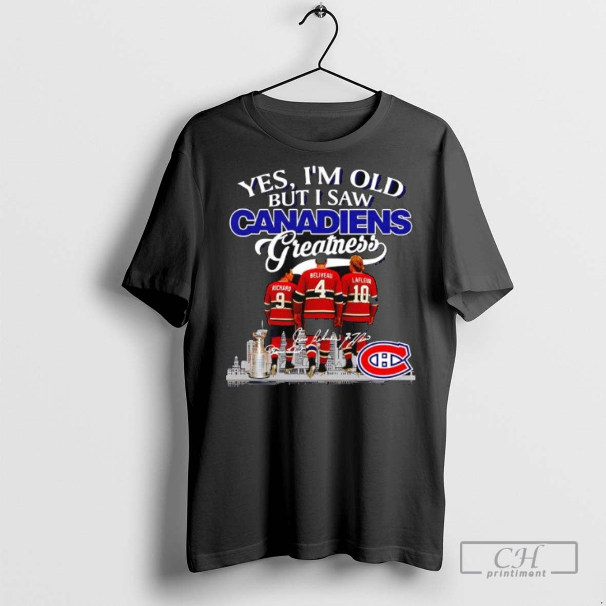 Yes Im Old But I Saw Montreal Canadiens Greatness - Adult & Kids T-Shirts, Sweatshirts & Hoodies apparel design preview 1