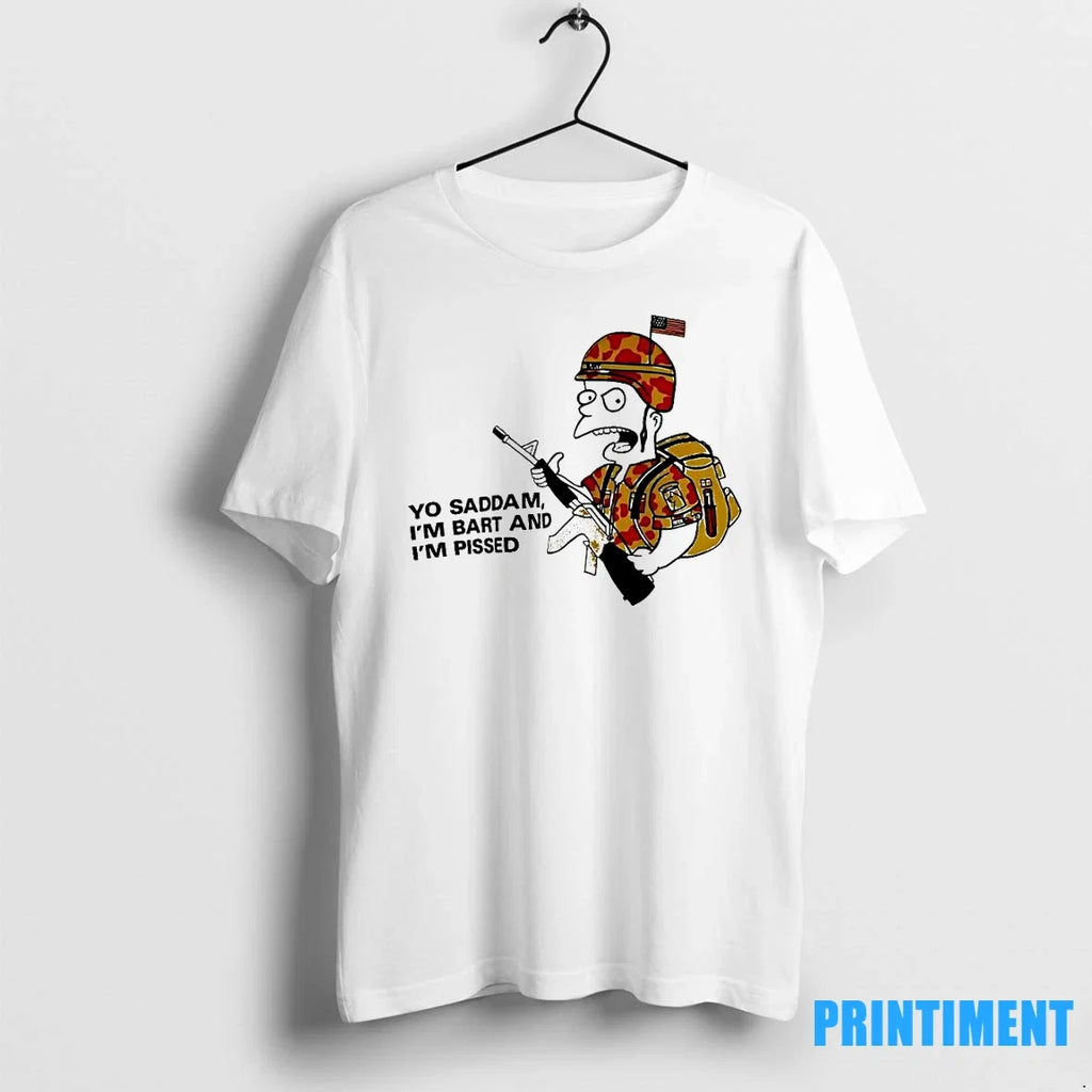 Yo Saddam Im Bart And Pissed Sweater - Adult & Kids T-Shirts, Sweatshirts & Hoodies apparel design preview 1