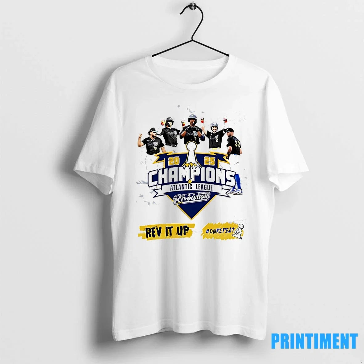 York Revolution 2025 Atlantic League Champions Rev It - Adult & Kids T-Shirts, Sweatshirts & Hoodies apparel design preview 1