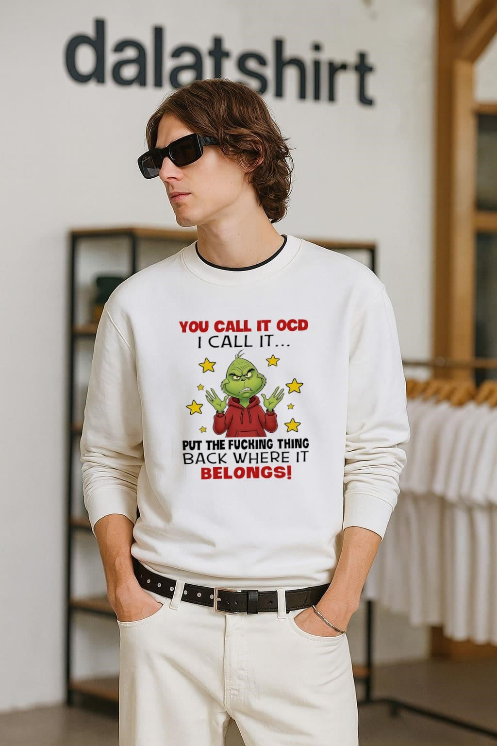 You Call It OCD I Put The Fucking Thing Back Where - Adult & Kids T-Shirts, Sweatshirts & Hoodies apparel design preview 2