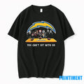 You Cant Sit With Us Chargers Football Horror Movies - Adult & Kids T-Shirts, Sweatshirts & Hoodies apparel design preview 1