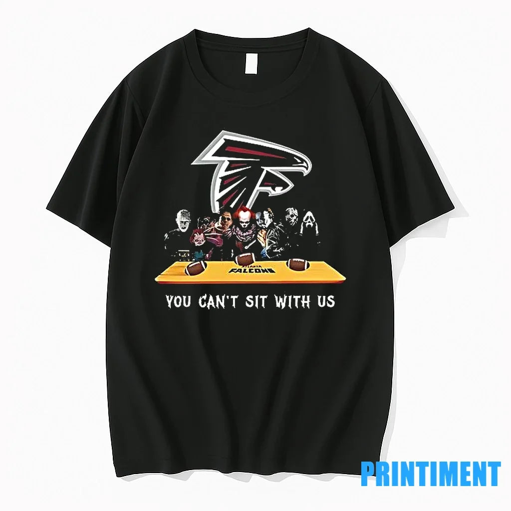 You Cant Sit With Us Falcons Football Horror Movies - Adult & Kids T-Shirts, Sweatshirts & Hoodies apparel design preview 1
