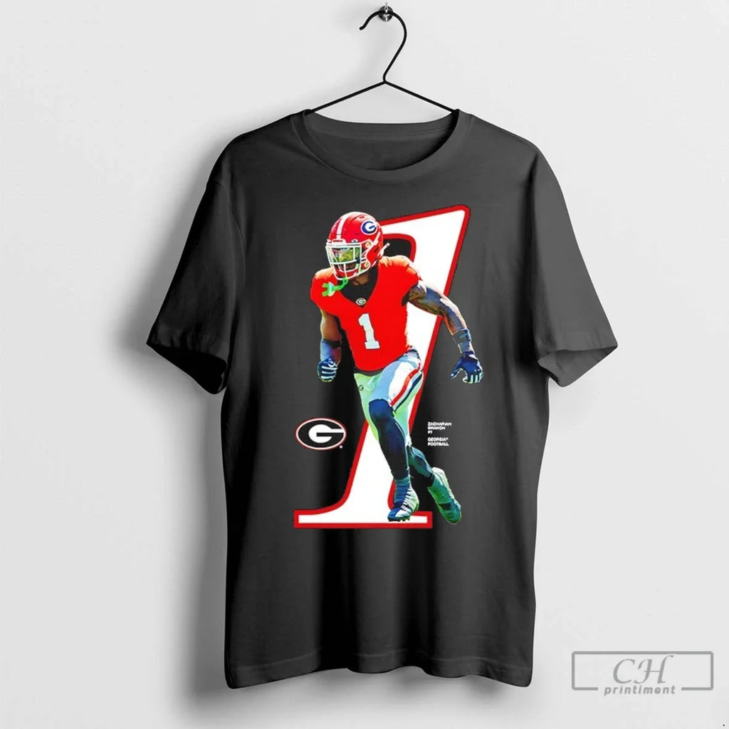 Zachariah Branch 1 Georgia Bulldogs Ncaa Player - Adult & Kids T-Shirts, Sweatshirts & Hoodies apparel design preview 1