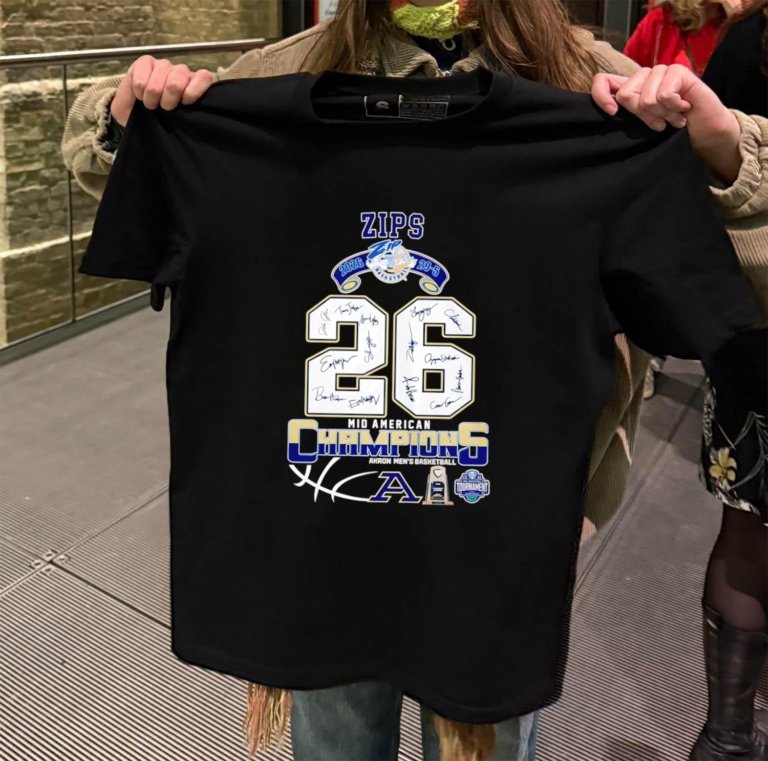 Zips 2026 29-5 Mid American Champions Akron Men's - Adult & Kids T-Shirts, Sweatshirts & Hoodies apparel design preview 2