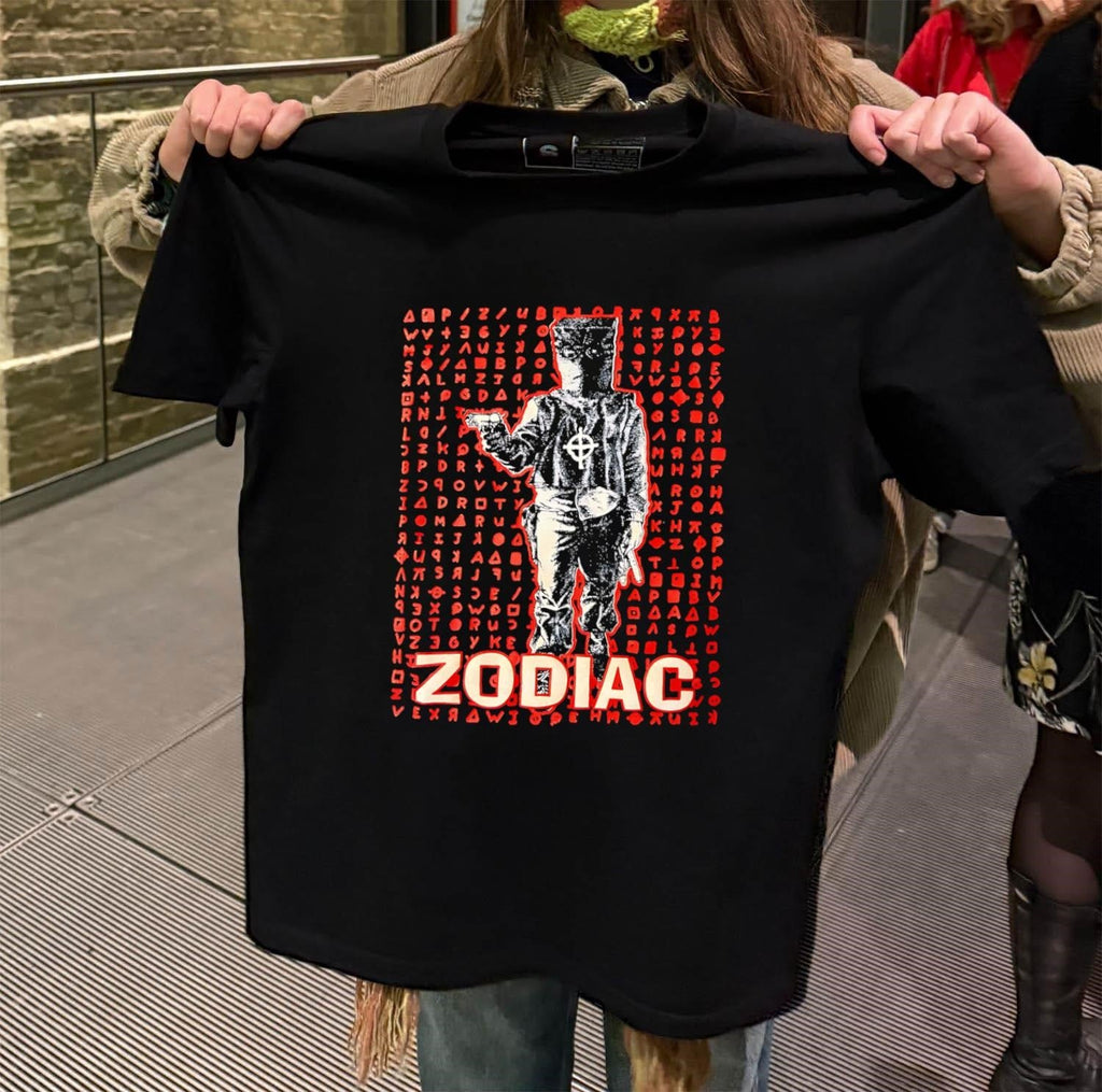 Zodiac Killer Cipher and Masked Figure Graphic Design - Adult & Kids T-Shirts, Sweatshirts & Hoodies apparel design preview 2