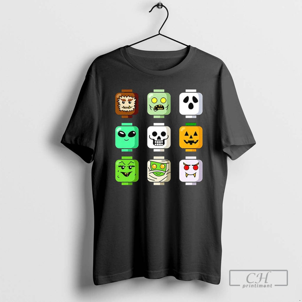 Zombie Block Heads Halloween - Adult & Kids T-Shirts, Sweatshirts & Hoodies apparel design preview 1
