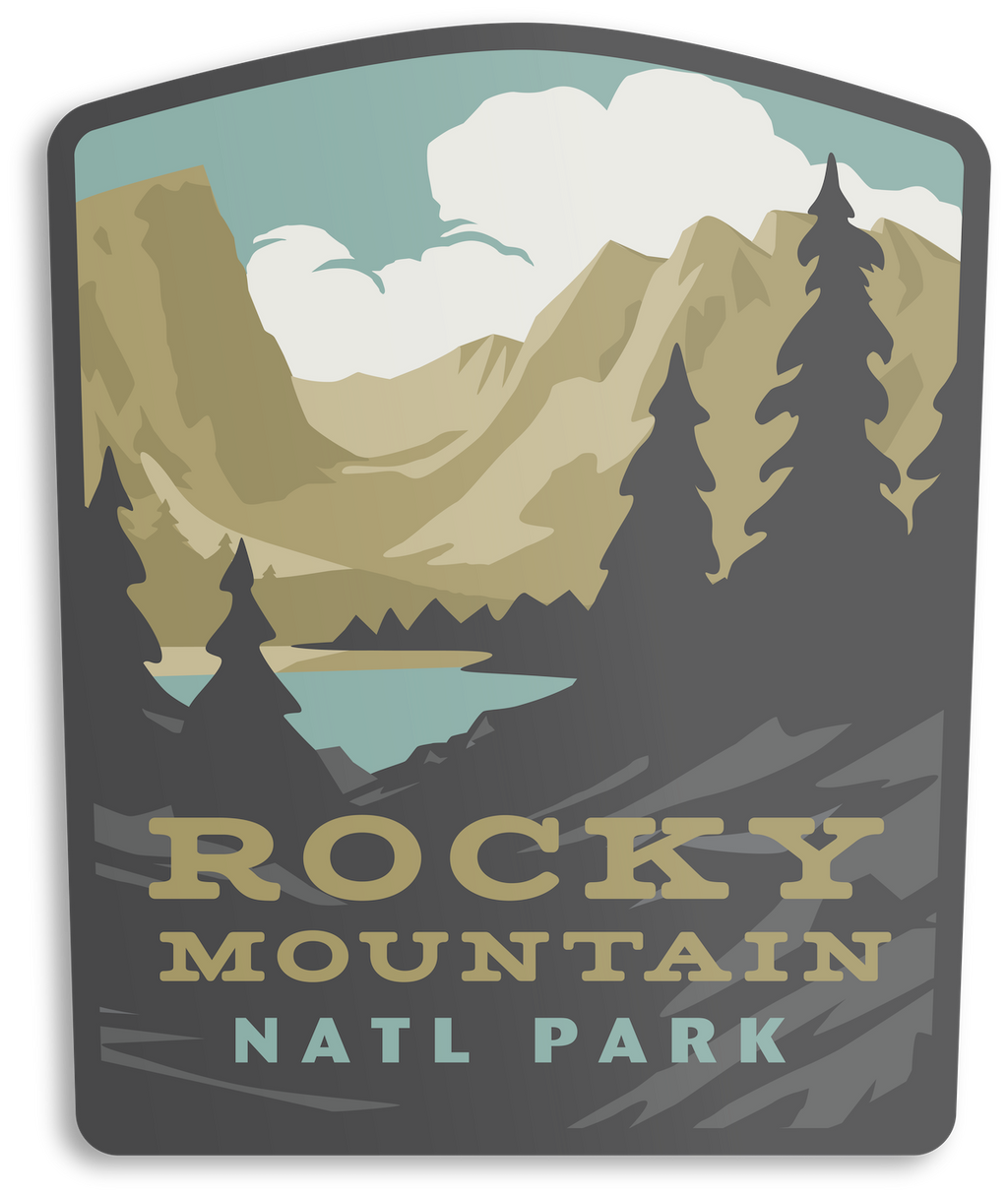 Rocky Mountain National Park Sticker - Adult & Kids T-Shirts, Sweatshirts & Hoodies apparel design preview 1