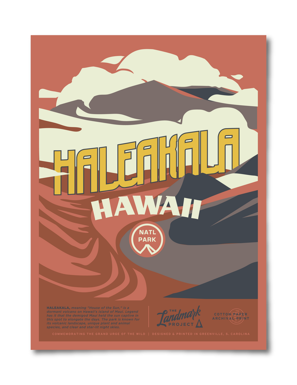 Haleakala National Park Poster - Adult & Kids T-Shirts, Sweatshirts & Hoodies apparel design preview 1