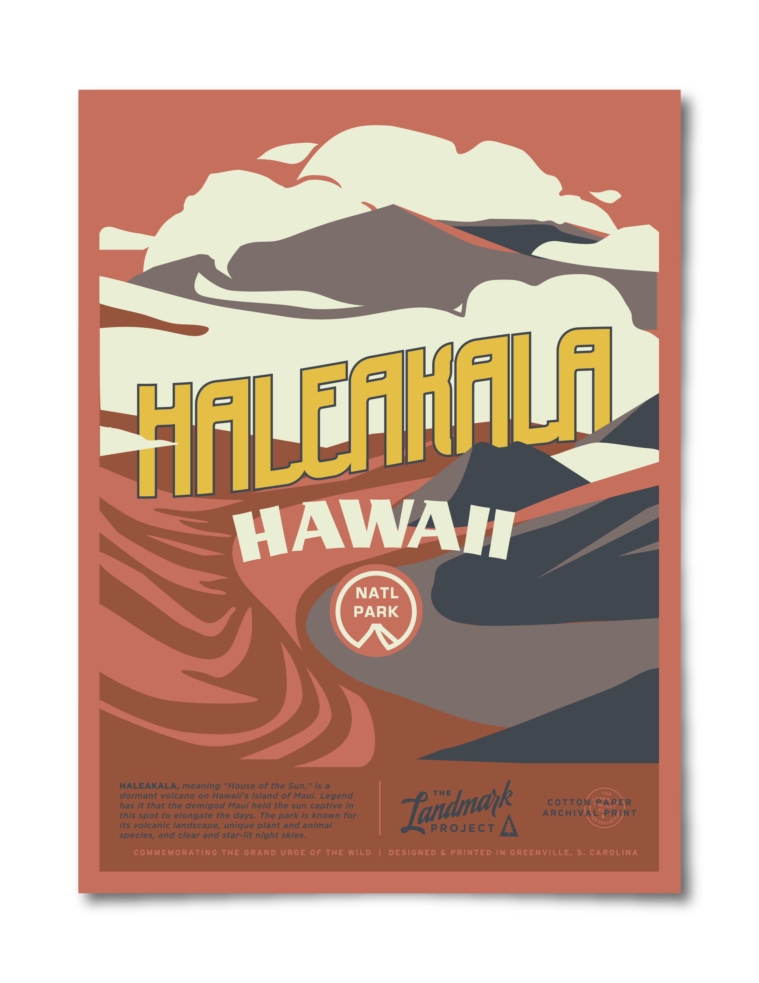 Haleakala National Park Poster - Adult & Kids T-Shirts, Sweatshirts & Hoodies apparel design preview 1