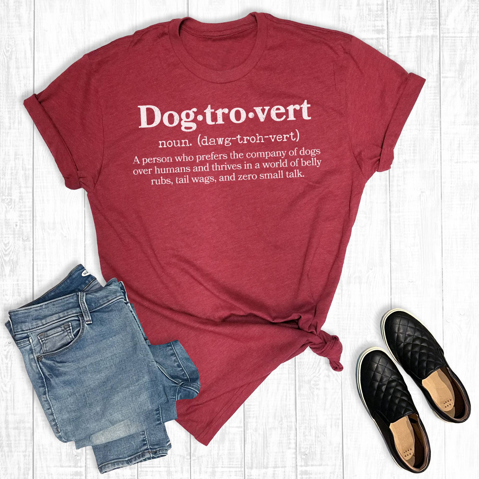 Funny Pets Dogtrovert Graphic - Adult & Kids T-Shirts, Sweatshirts & Hoodies apparel design preview 1