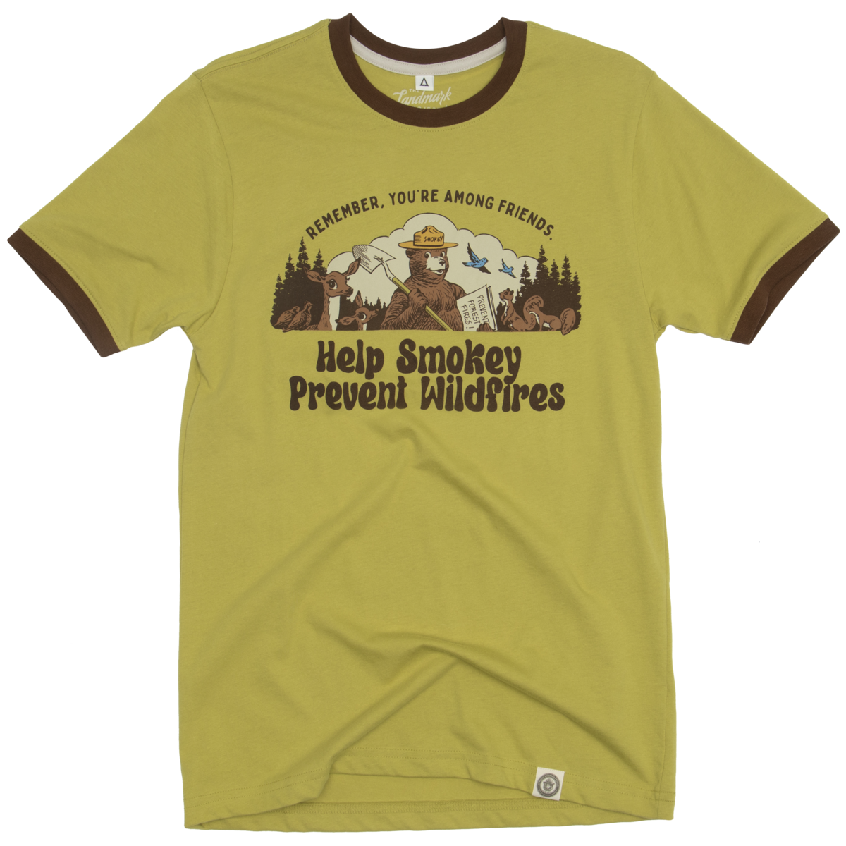 Smokey Among Friends Unisex Short Sleeve Ringer - Adult & Kids T-Shirts, Sweatshirts & Hoodies apparel design preview 1