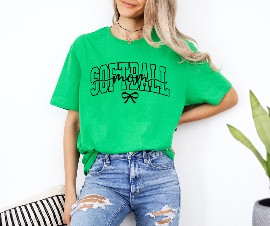 Softball Mom - Adult & Kids T-Shirts, Sweatshirts & Hoodies apparel design preview 1