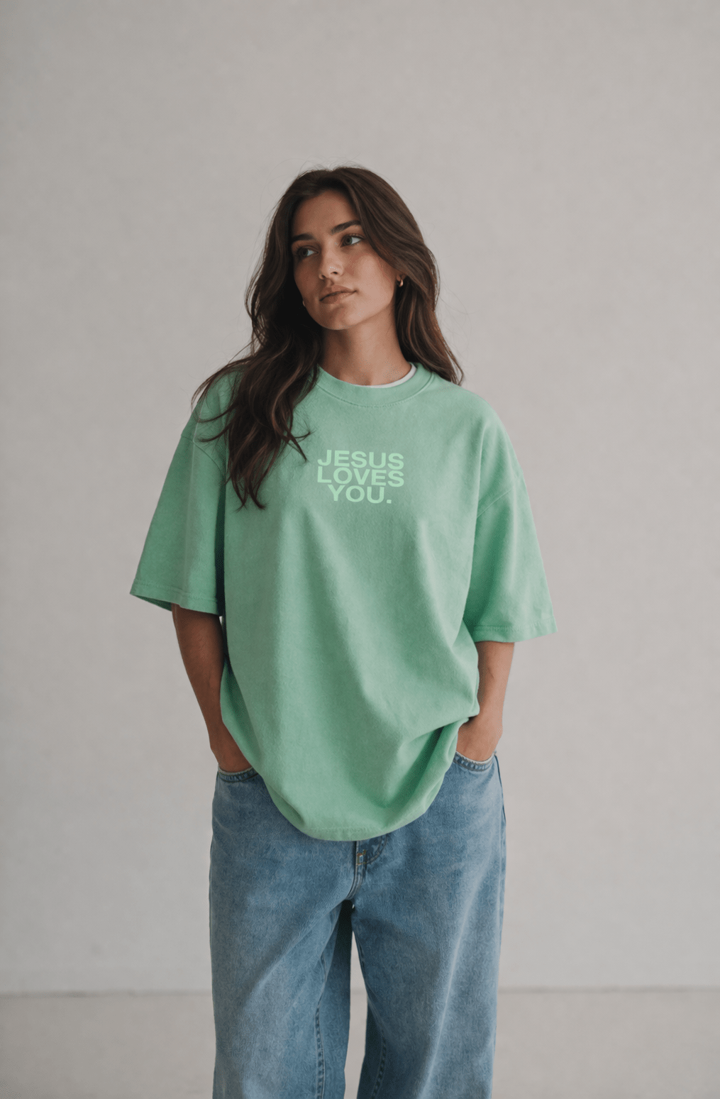 Comfort Colors Logo Washed Mint - Adult & Kids T-Shirts, Sweatshirts & Hoodies apparel design preview 1