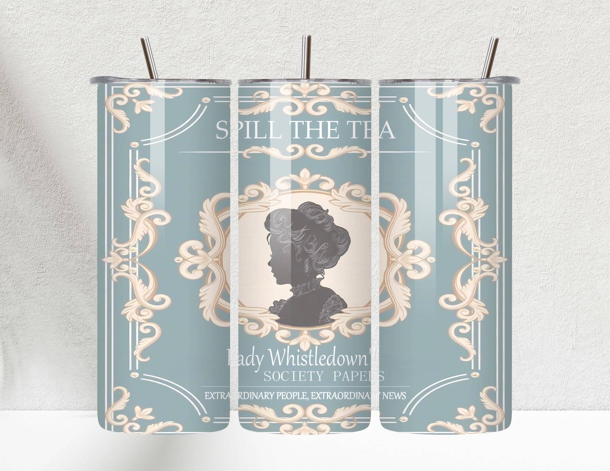 Lady Whistledown Tea House Bridgerton Inspired 20oz - Adult & Kids T-Shirts, Sweatshirts & Hoodies apparel design preview 1