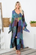 Deity Print Long Bell Sleeves Kimono (KT-1348) - Adult & Kids T-Shirts, Sweatshirts & Hoodies apparel design preview 1