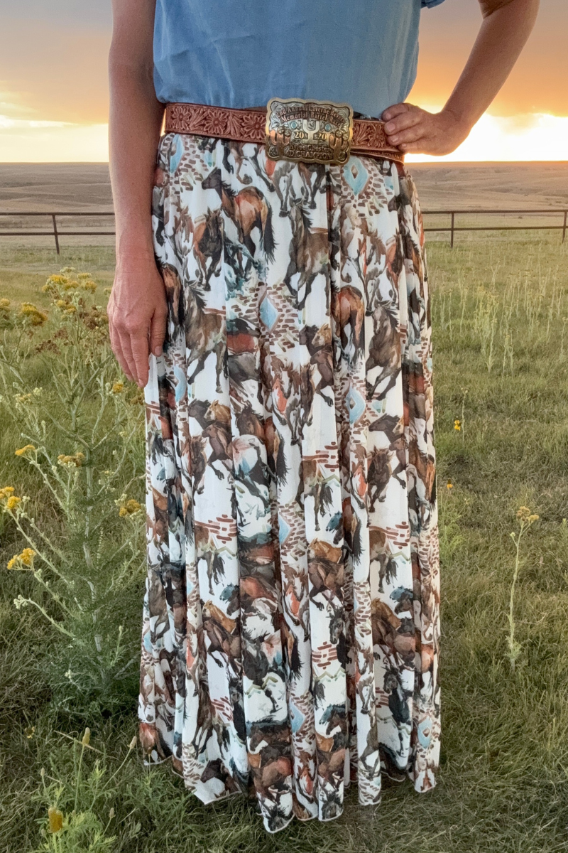 Open Range Maxi Skirt - Adult & Kids T-Shirts, Sweatshirts & Hoodies apparel design preview 1