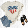 Watercolor USA Heart - Adult & Kids T-Shirts, Sweatshirts & Hoodies apparel design preview 1
