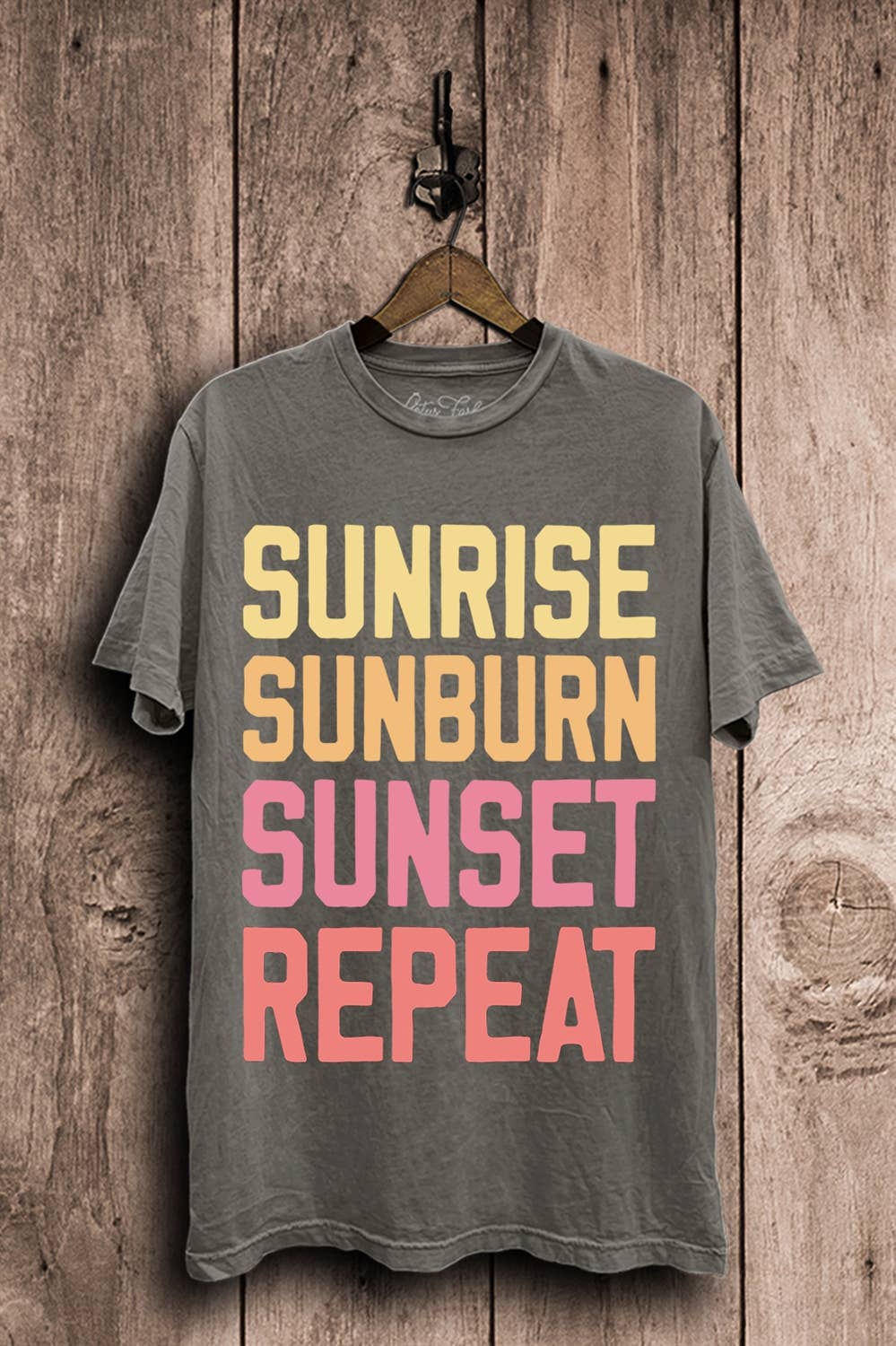Sunrise Sunburn Sunset Repeat Graphic Top - Adult & Kids T-Shirts, Sweatshirts & Hoodies apparel design preview 1