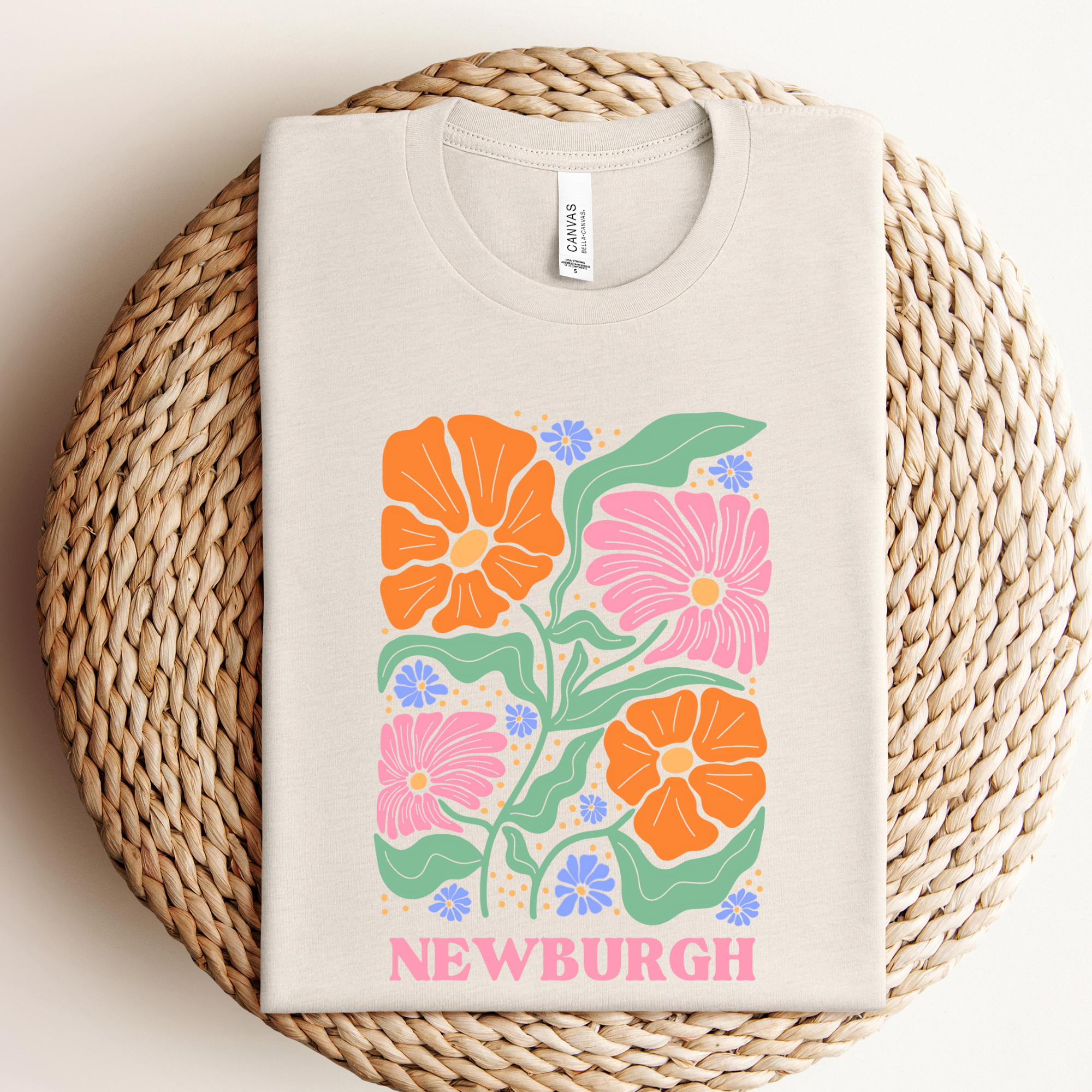 Custom City Floral Graphic - Adult & Kids T-Shirts, Sweatshirts & Hoodies apparel design preview 1