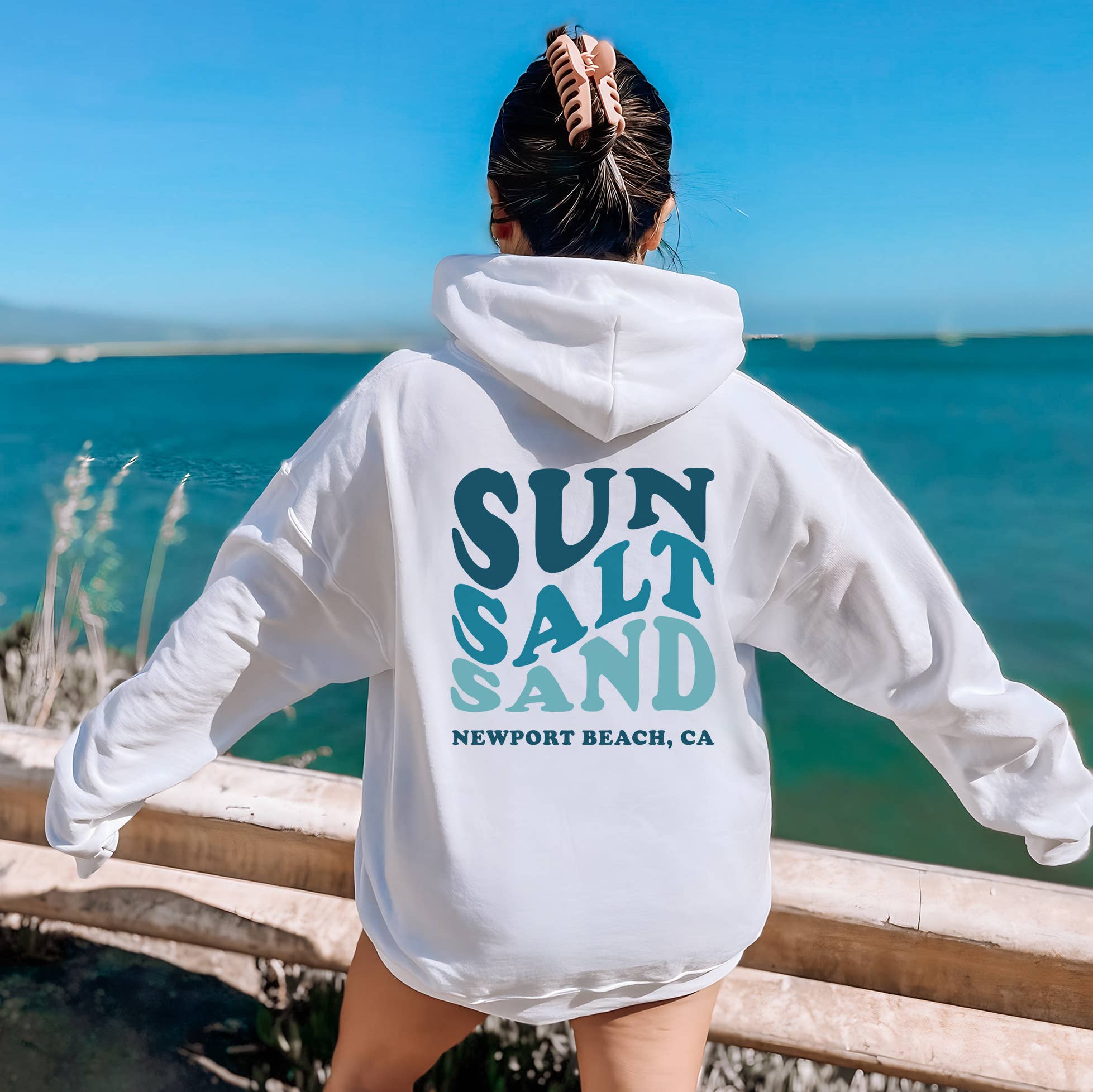 Customizable Sun Salt Sand Sizes S-2XL - Adult & Kids T-Shirts, Sweatshirts & Hoodies apparel design preview 1