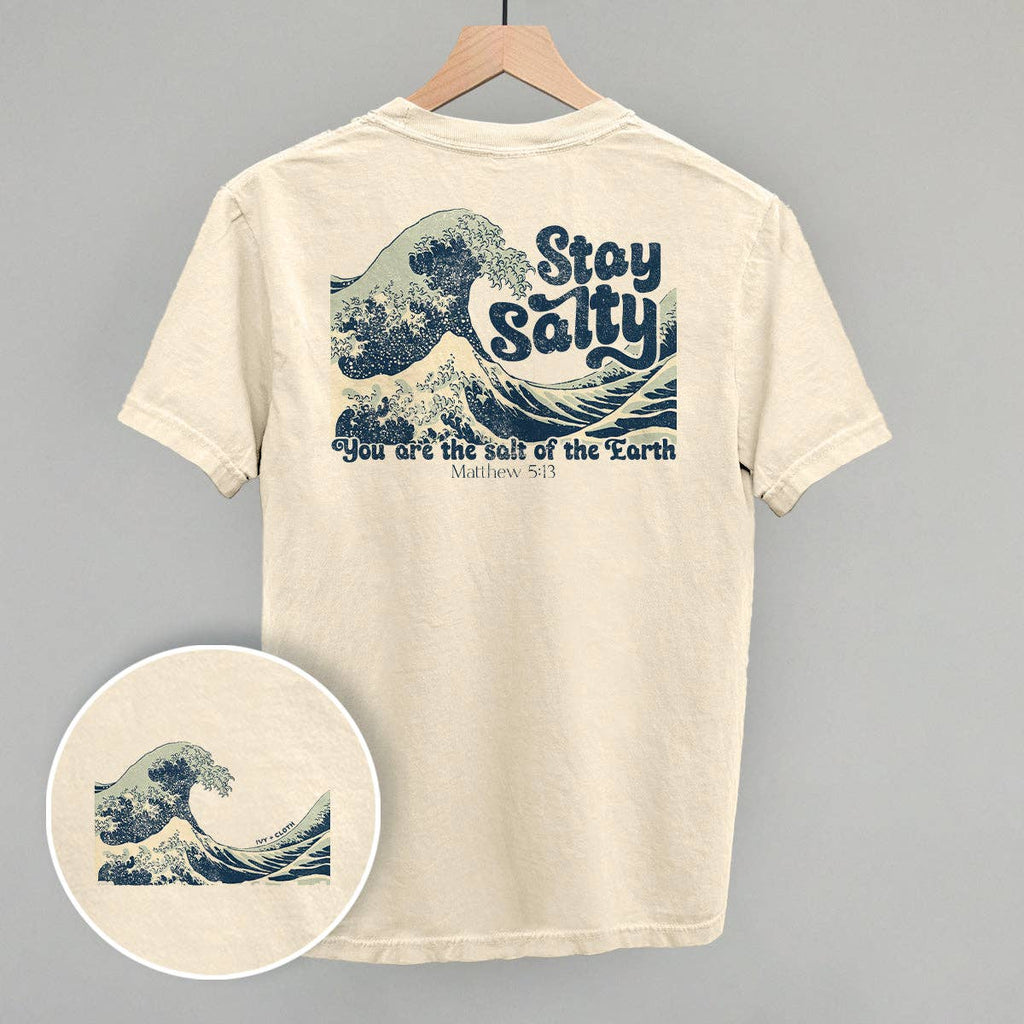 Stay Salty Matthew 5:13 (Back Print) - Adult & Kids T-Shirts, Sweatshirts & Hoodies apparel design preview 1