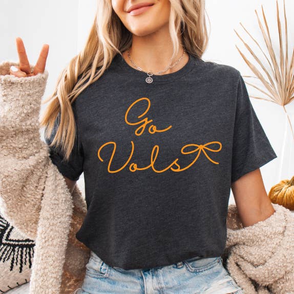 Go Vols Bow T - Adult & Kids T-Shirts, Sweatshirts & Hoodies apparel design preview 1