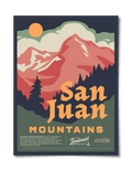 San Juan Mountains Poster - Adult & Kids T-Shirts, Sweatshirts & Hoodies apparel design preview 1