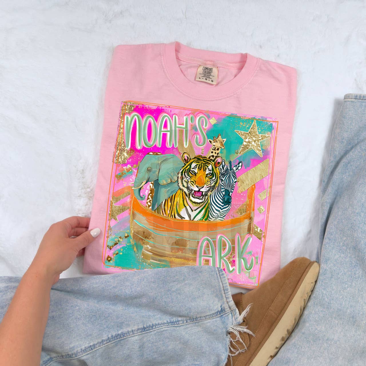 Preppy Noah's Ark - Adult & Kids T-Shirts, Sweatshirts & Hoodies apparel design preview 1