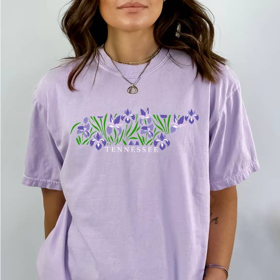 Iris Tennessee Premium Orchid - Adult & Kids T-Shirts, Sweatshirts & Hoodies apparel design preview 1