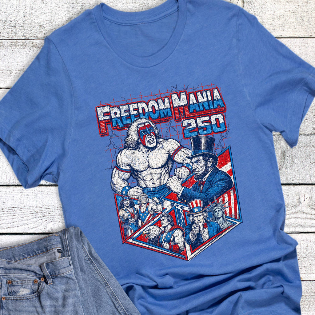 Freedom Mania 250 America Graphic - Adult & Kids T-Shirts, Sweatshirts & Hoodies apparel design preview 1