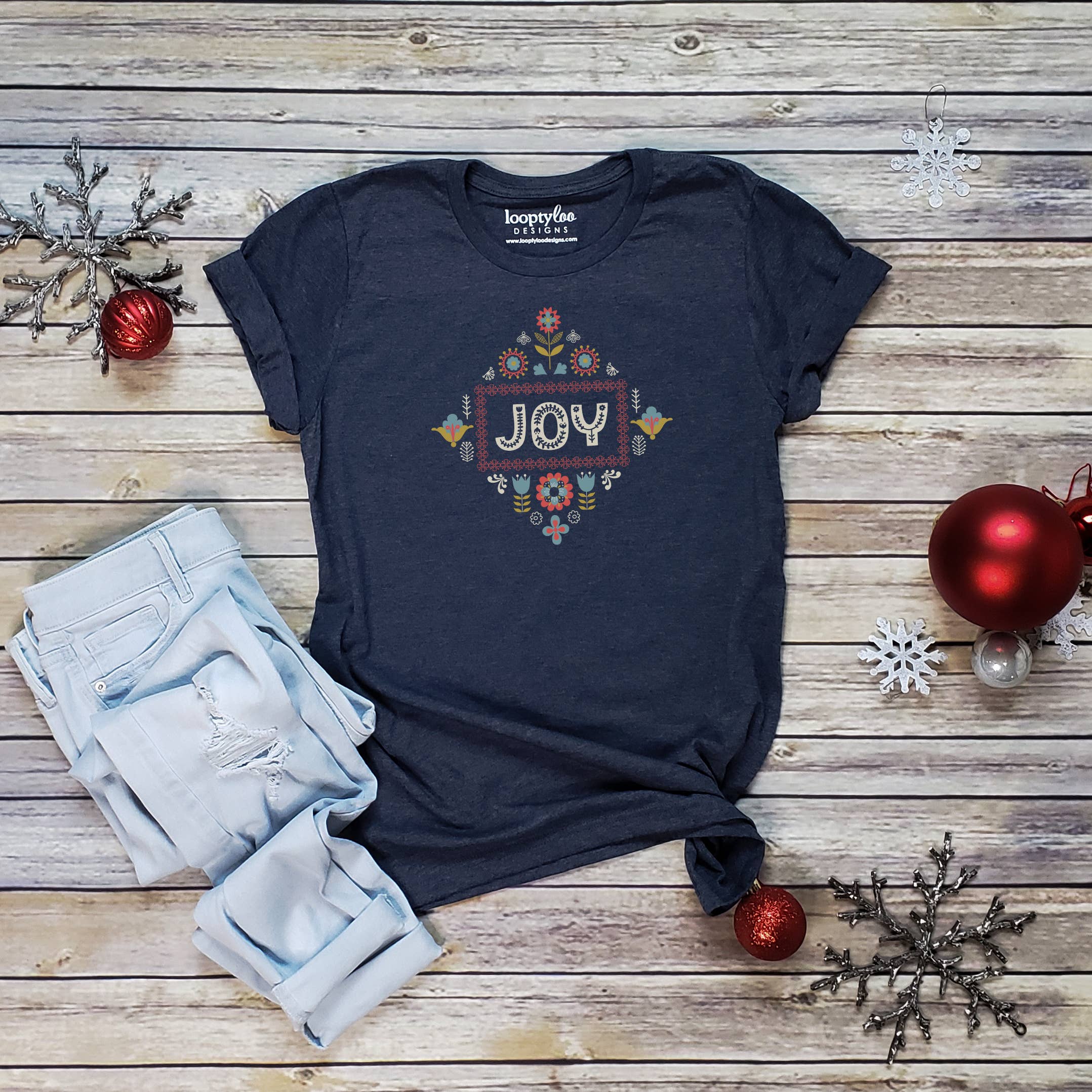 Nordic Joy Christmas Sizes XS-2XL - Adult & Kids T-Shirts, Sweatshirts & Hoodies apparel design preview 1