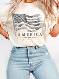 America 250 Years of Freedom Flag Graphic - Adult & Kids T-Shirts, Sweatshirts & Hoodies apparel design preview 1