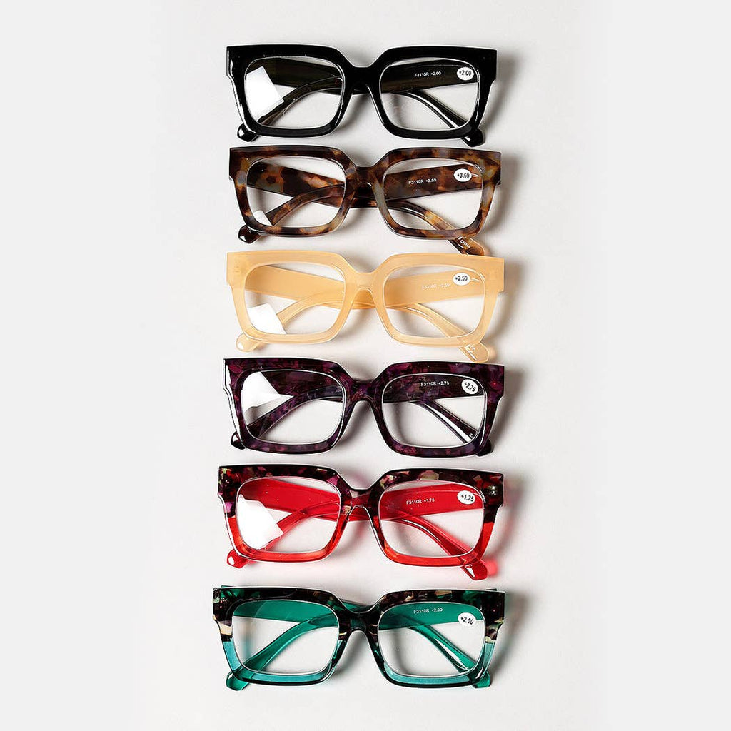 Women's Bold Square Frame Reading Glasses - Adult & Kids T-Shirts, Sweatshirts & Hoodies apparel design preview 1
