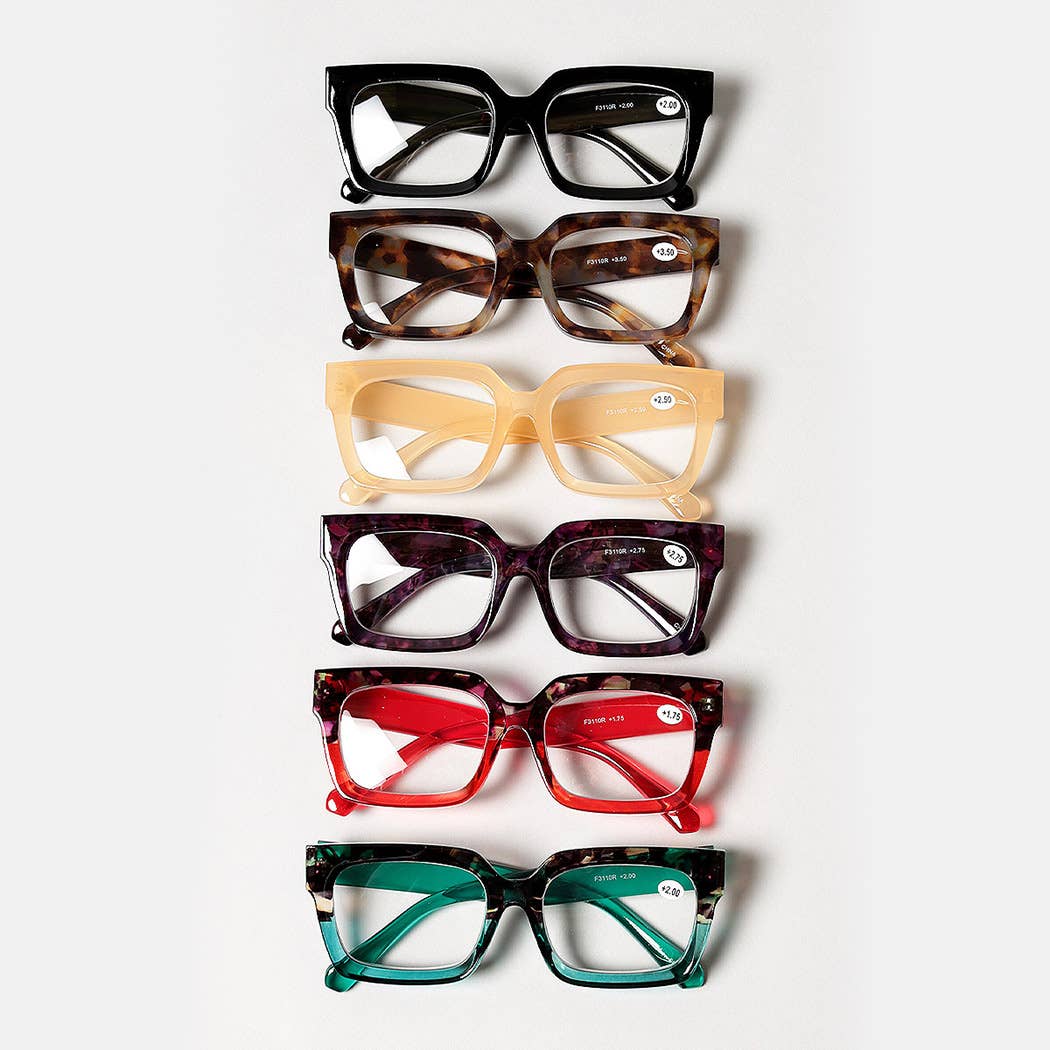 Women's Bold Square Frame Reading Glasses - Adult & Kids T-Shirts, Sweatshirts & Hoodies apparel design preview 1