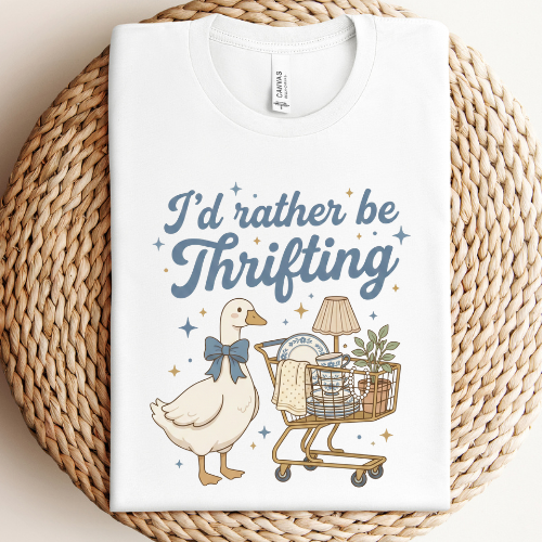 Thrifting Goose Graphic - Adult & Kids T-Shirts, Sweatshirts & Hoodies apparel design preview 1