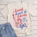 July 4th Sweet Land of Liberty Graphic - Adult & Kids T-Shirts, Sweatshirts & Hoodies apparel design preview 1