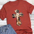 Western Faith Hide Cross Graphic - Adult & Kids T-Shirts, Sweatshirts & Hoodies apparel design preview 1