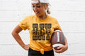 Gameday Retro Checker Font Gold Football Graphic - Adult & Kids T-Shirts, Sweatshirts & Hoodies apparel design preview 1