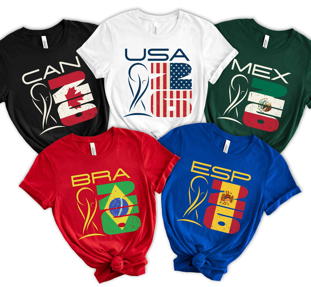 International 2026 World Soccer Fan Country - Adult & Kids T-Shirts, Sweatshirts & Hoodies apparel design preview 1