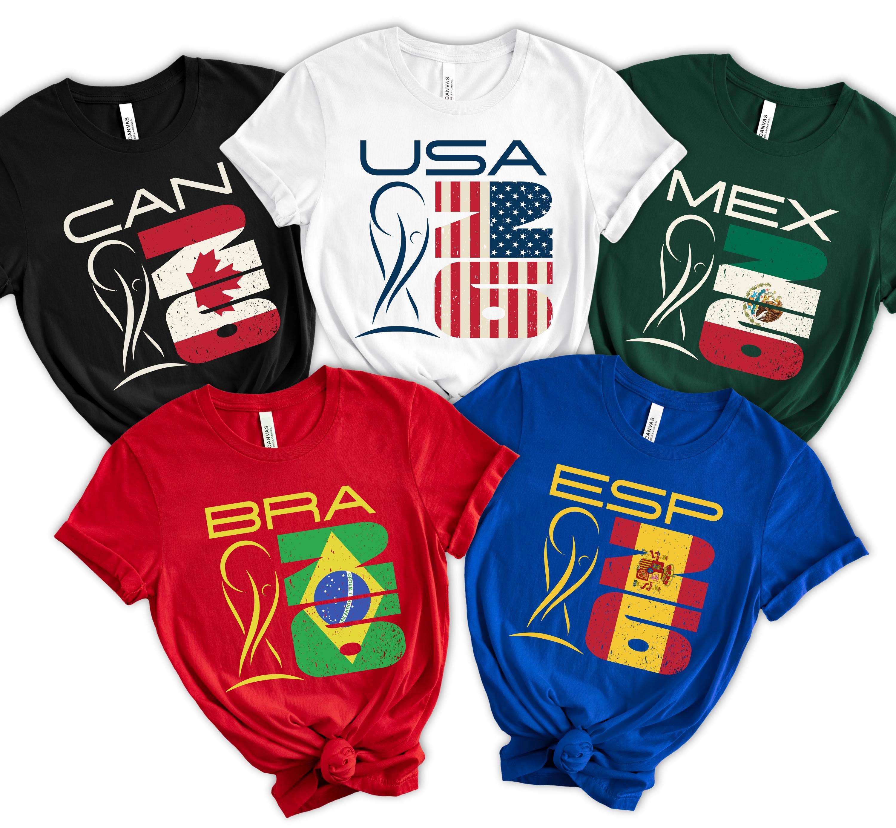 International 2026 World Soccer Fan Country - Adult & Kids T-Shirts, Sweatshirts & Hoodies apparel design preview 1